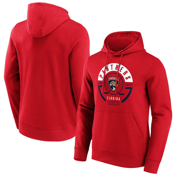 Men's Florida Panthers Red Block Party Hoodie